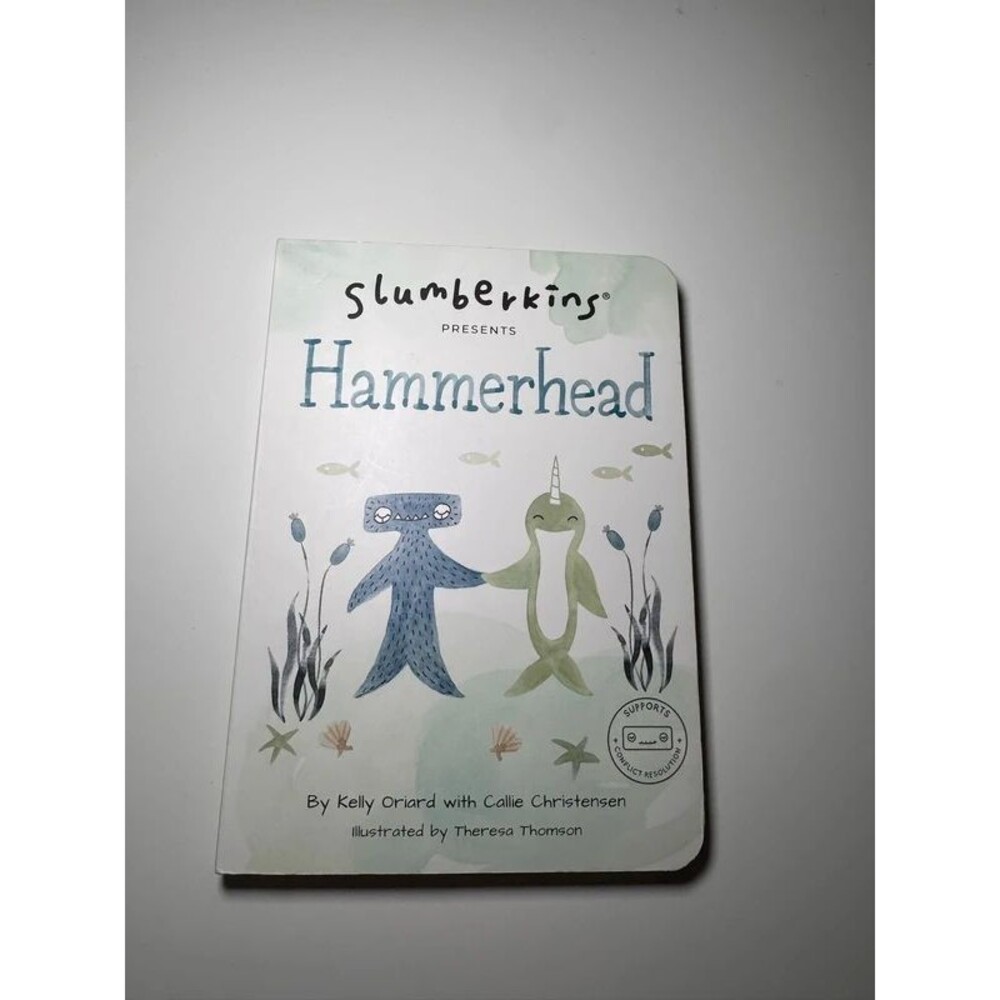 Slumberkins Hammerhead board book promotes conflict resolution